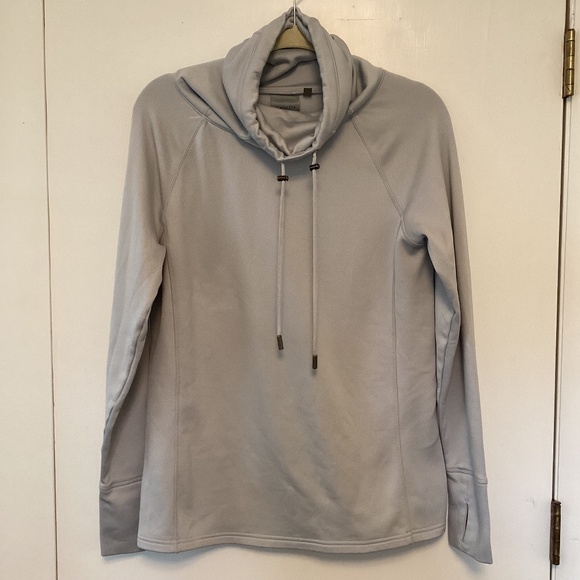 Athleta Tops - Athleta gray performance cowl neck pullover, size M